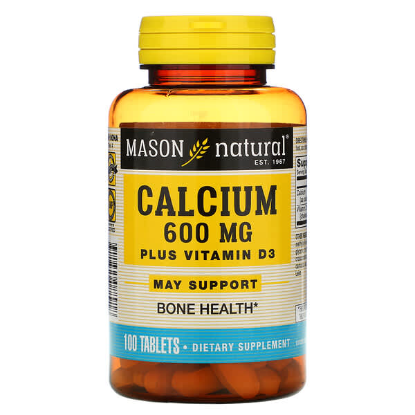 Mason Natural Calcium 600 mg plus Vitamin D3 Tablets