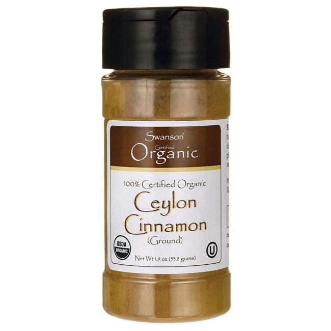 Swanson 100% Certified Organic Ceylon Cinnamon