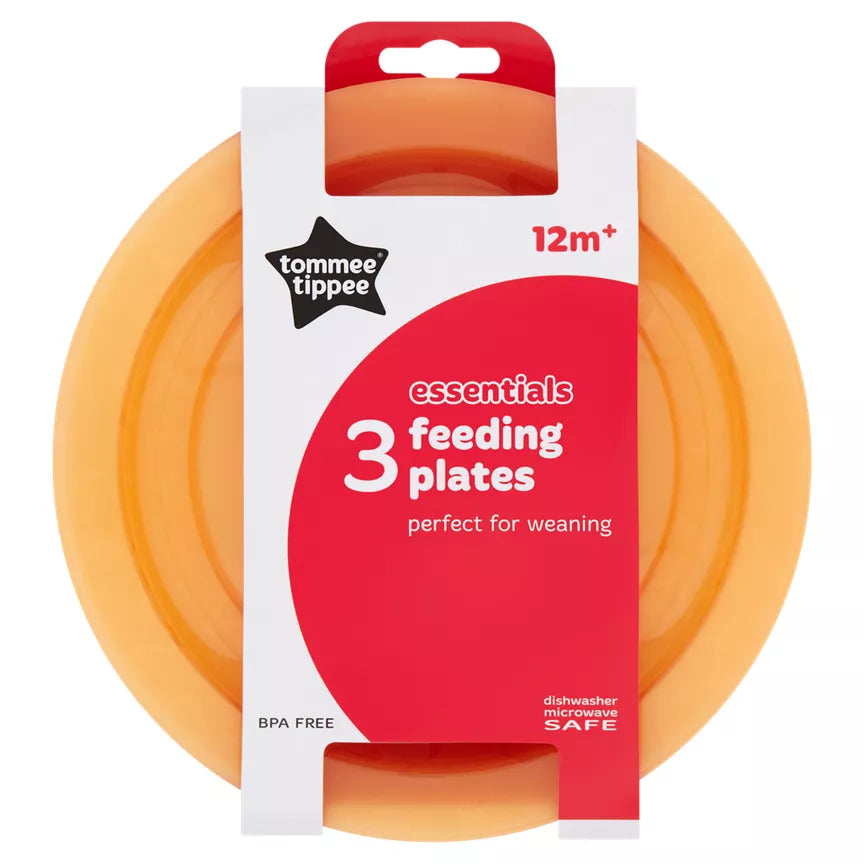 Tommee Tippee Essentials Feeding Plates x 3 (12m+)