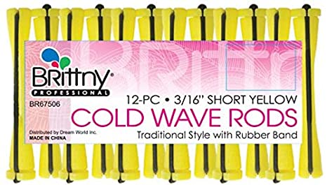 Brittny Rod Cold Wave Short Yellow