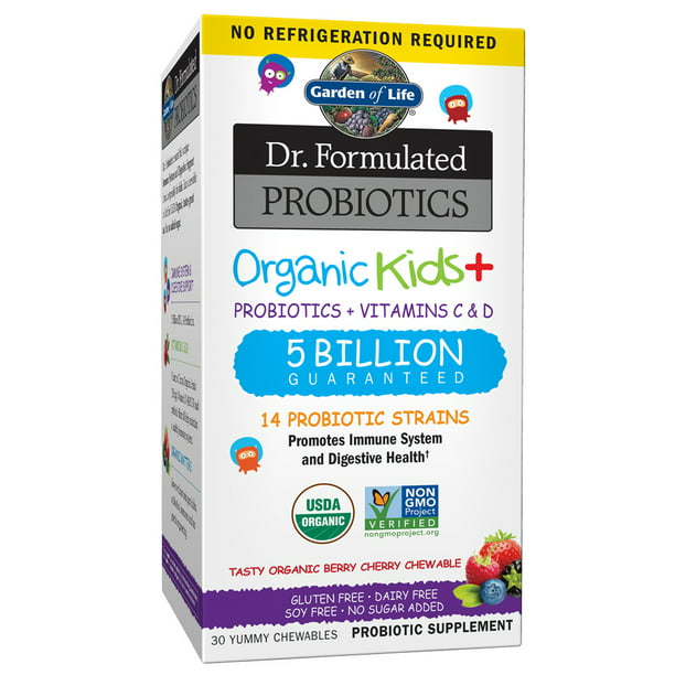Garden of Life Organic Kids Probiotics (Berry Cherry) Chewable Tablets X 30