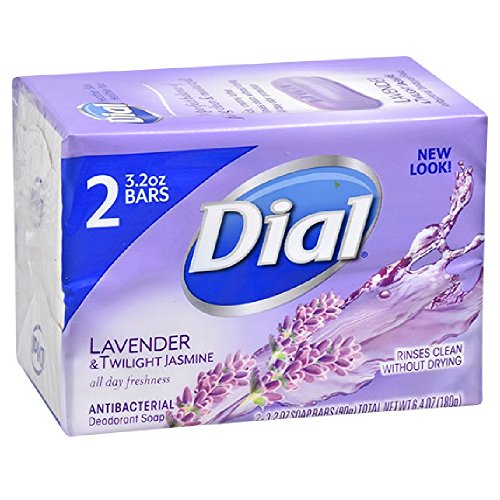 Dial Lavender & Twilight Jasmine Deodorant Bar Soap X 2