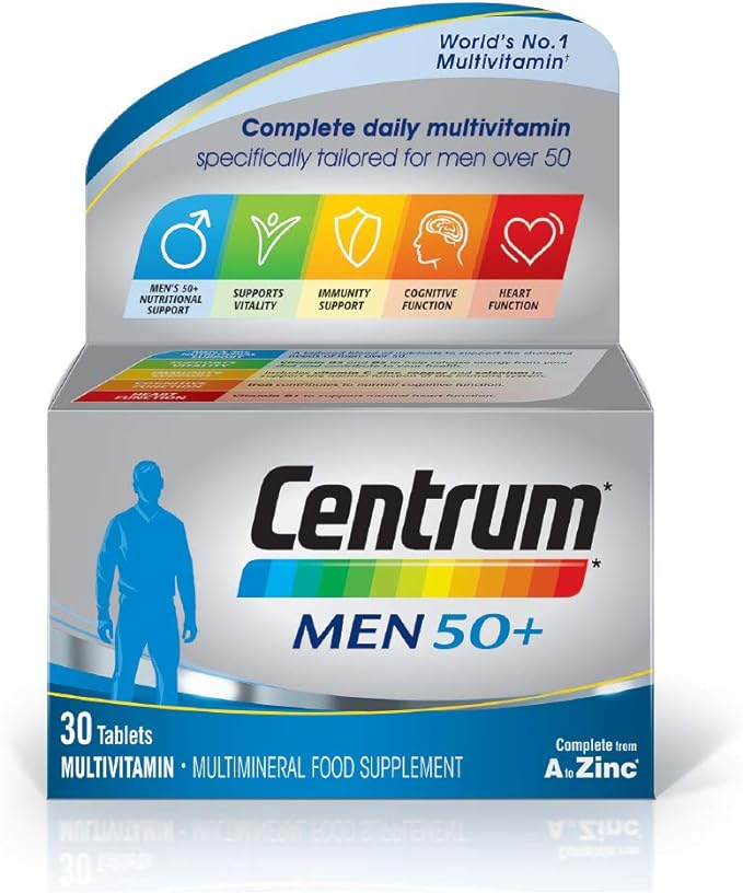 Centrum Men 50+ Multivitamin Tablets X 30
