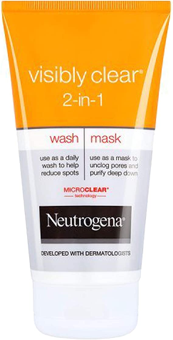 Neutrogena Visibly Clear 2-In-1 Wash Mask 150ml