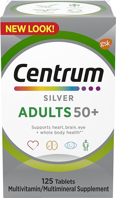Centrum Silver Adults 50+ Multivitamin Tablets X 125