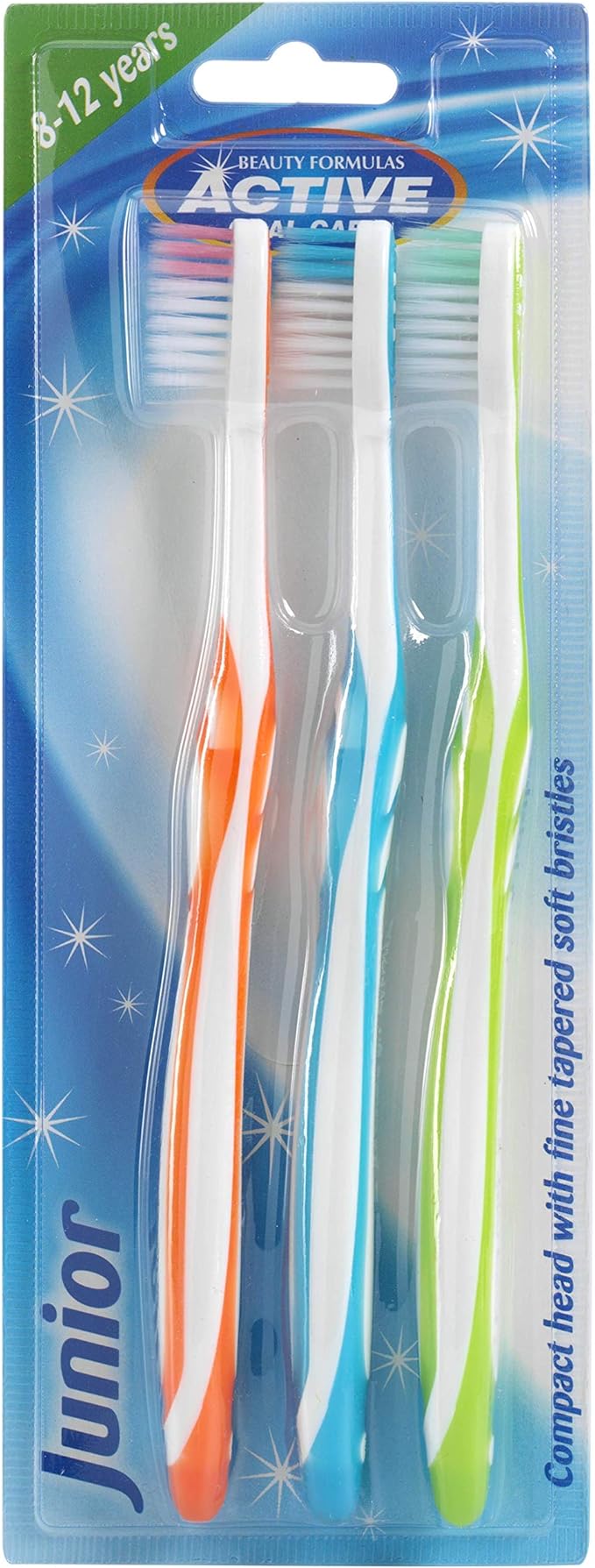 Active Oral Care Junior Toothbrushes 8-12 Years X 3