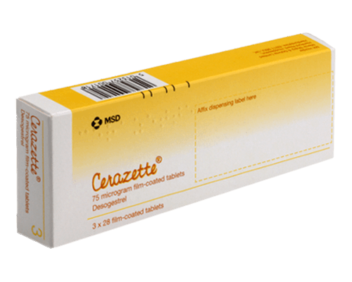 Cerazette (Desogestrel) 75mcg Tablets X 84