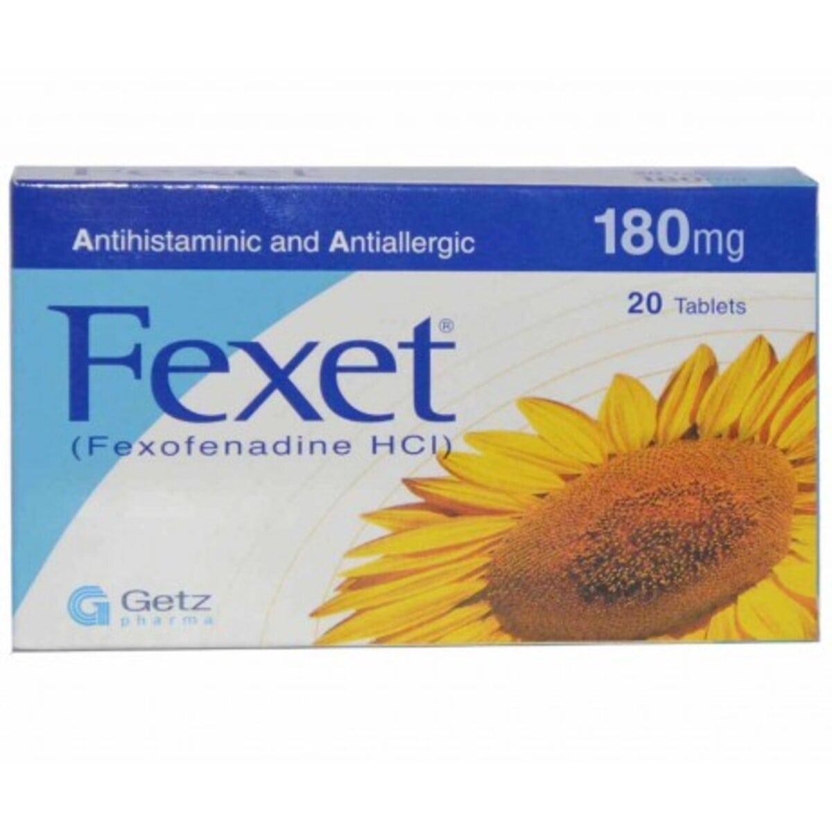 Fexet (Fexofenadine) 180mg Tablets X 20