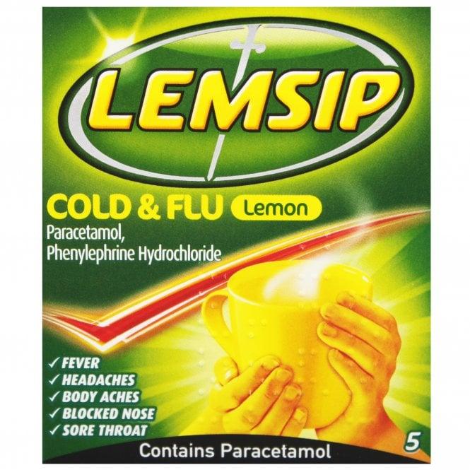 shop Lemsip Cold & Flu Lemon x5 from HealthPlus online pharmacy in Nigeria