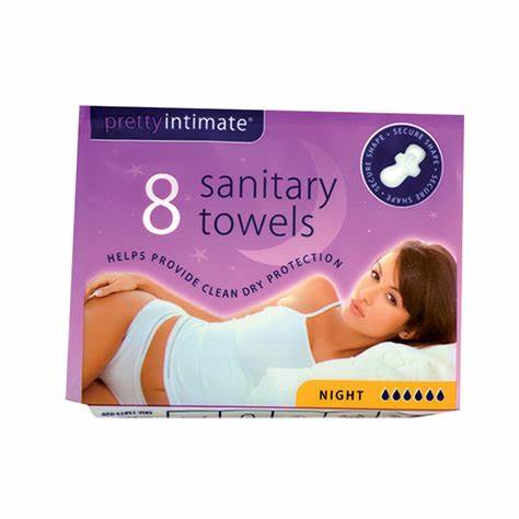 Pretty Intimate Sanitary Towels X 8 (Night)