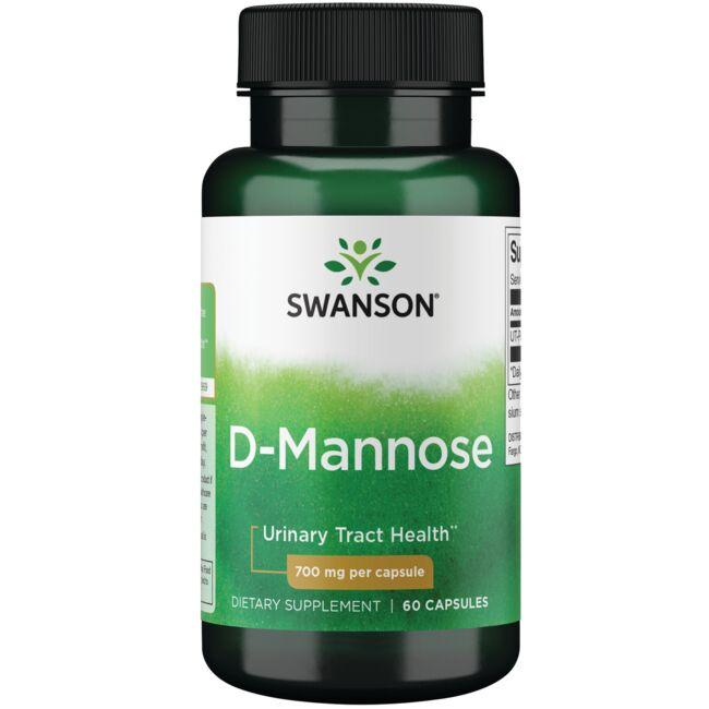 Swanson D-Mannose 700mg x60 Capsules