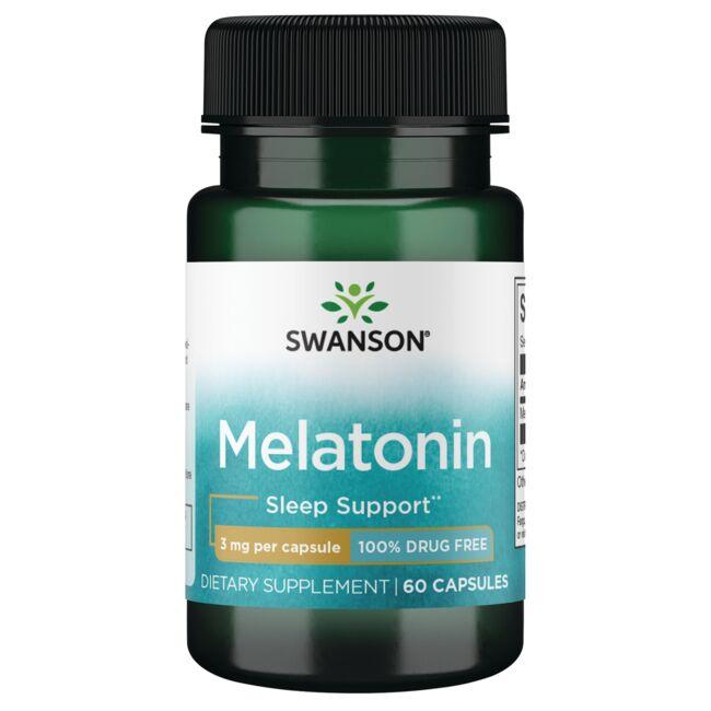 Swanson Melatonin 3mg x60 Capsules