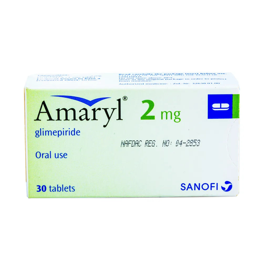 Amaryl (Glimepiride) 2mg Tabs x30