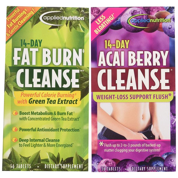 Applied Nutrition 14-Day Acai Berry Cleanse + 14-Day Fat Burn Cleanse