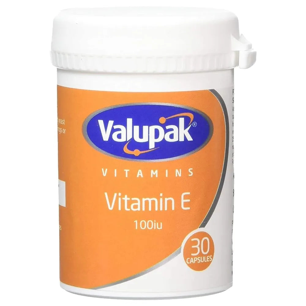 Valupak Vitamin E 100IU Capsules x 30