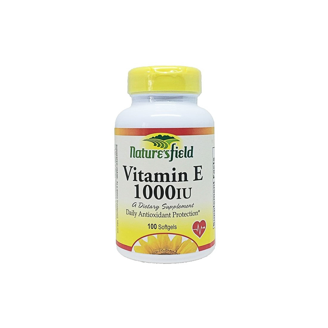 Nature's Field Vitamin E 1000IU x 100 Capsules