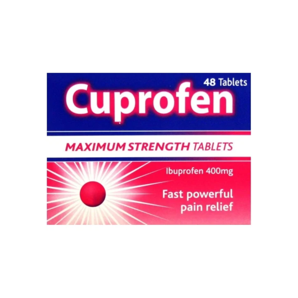 Cuprofen (Ibuprofen) 400mg Maximum Strength Tablets X 48
